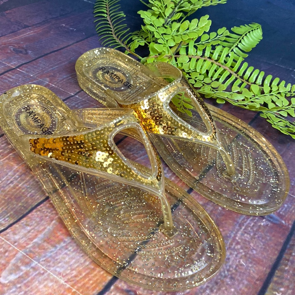 Sequin Embellished Sparkly Jelly Y2K Sandals